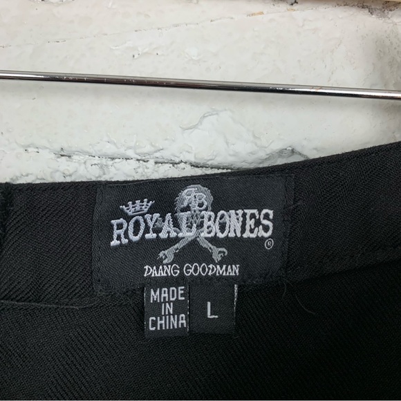 Royal Bones Tripp Daang Goodman Tripp Black Chain Skirt Lace Grommet Large - Picture 5 of 9